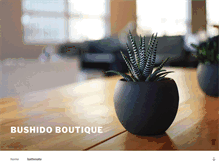 Tablet Screenshot of bushidoboutique.com